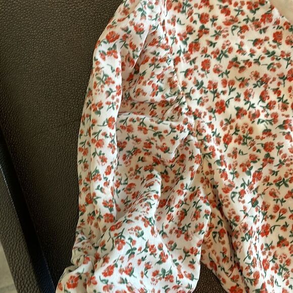 Sadie & Sage floral print dress dark pink size Medium - Picture 8 of 10